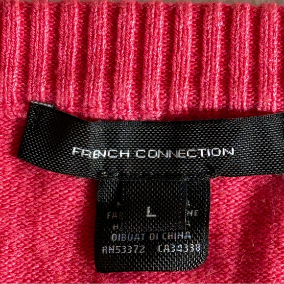 French Connection Long Sleeve Crew Neck Pink Sweater Size Large - Picture 3 of 10